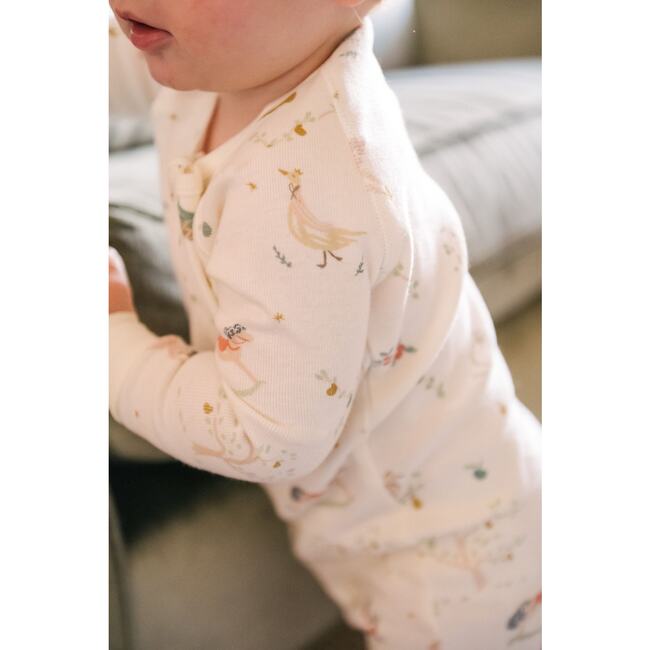 Ribbed Baby Footless Sleeper, Partridge in a Pehr Tree - Pajamas - 4