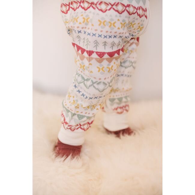 Ribbed Baby Footless Sleeper, Fair Isle - Pajamas - 5