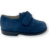 Christian Dress Shoes, Navy Suede - Dress Shoes - 2 - thumbnail