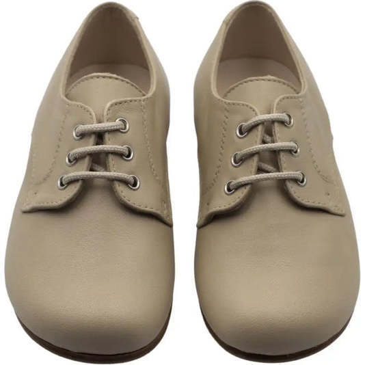 Jacob Oxford Shoes, Beige Leather