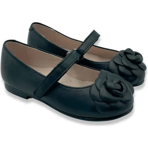 Camille Mary Jane Shoes, Black Leather