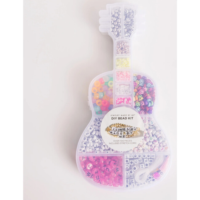 Pink Letter Bead and Happy Face DIY Jewelry Guitar Bead Box