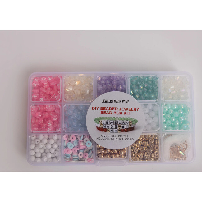 Pastel Holiday DIY Pink Letter Bead Box - Craft Kits - 3