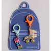 Enamel Roller Skate and Peace Word Backpack Charm Set of 2 - Other Accessories - 2