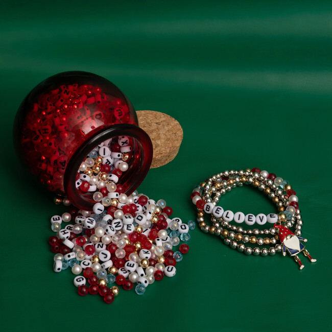 Believe Gnome Charm DIY Red Bead Jar