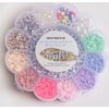 Pastel Heishi Bead Box with Pearls, Letters, Charms, and Stretch Cord Over 2400 Pieces - Craft Kits - 2 - thumbnail