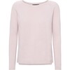 Women Cashmere Long Sleeve Knit Sweater, Rose Powder - Sweaters - 1 - thumbnail
