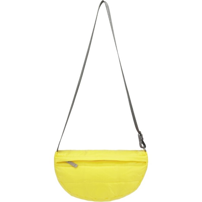 Small Adjustable Shoulder Strap Crossover Zipper Bag, Yellow