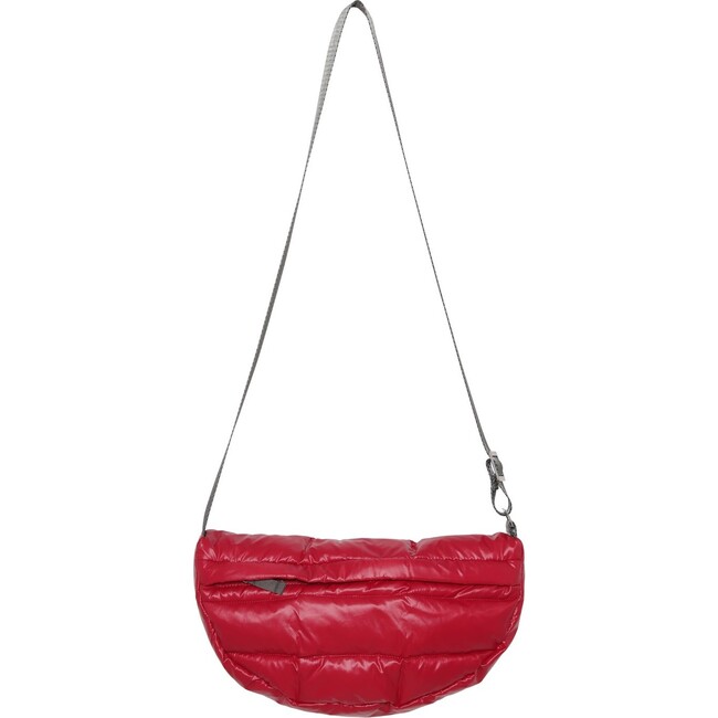Small Adjustable Shoulder Strap Crossover Zipper Bag, Beet
