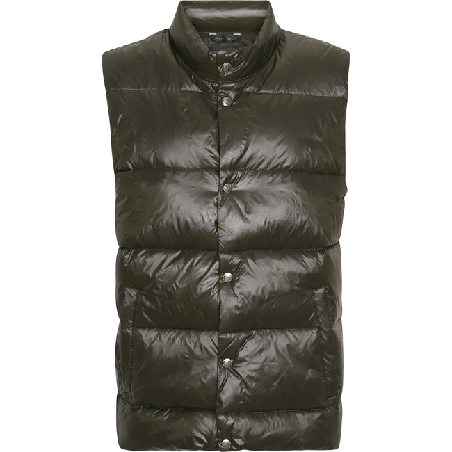 Men's Featherlight Sleeveless Button Down Vest, Pine