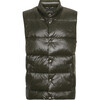 Men's Featherlight Sleeveless Button Down Vest, Pine - Vests - 1 - thumbnail