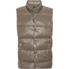 Men's Featherlight Sleeveless Button Down Vest, Caramel - Vests - 1 - thumbnail