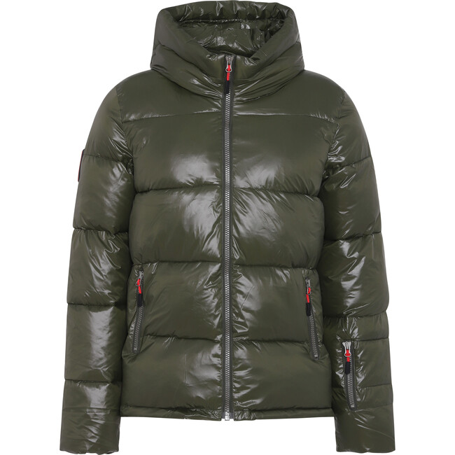 Men's Mountain Zipper Pocket Winter Ski Jacket, Pine