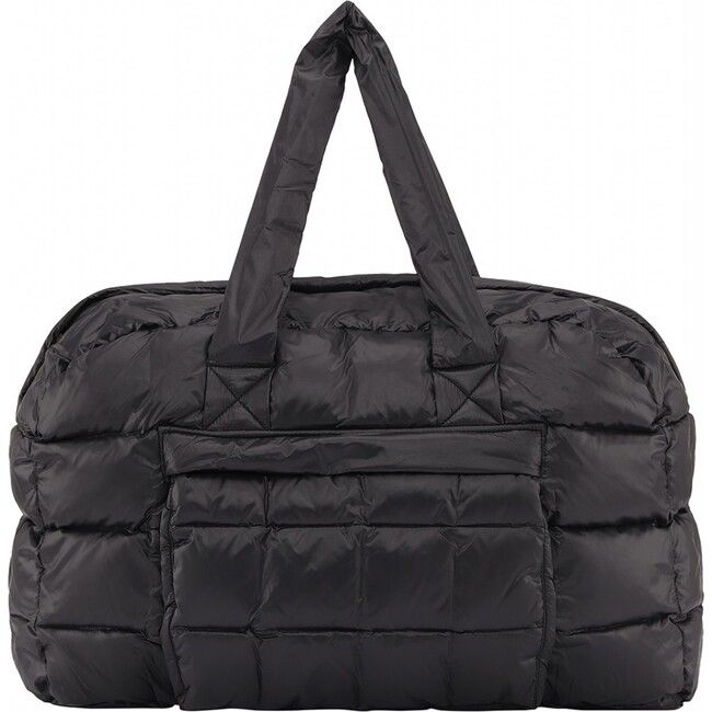 Light Zipper Padded Weekend Bag, Black