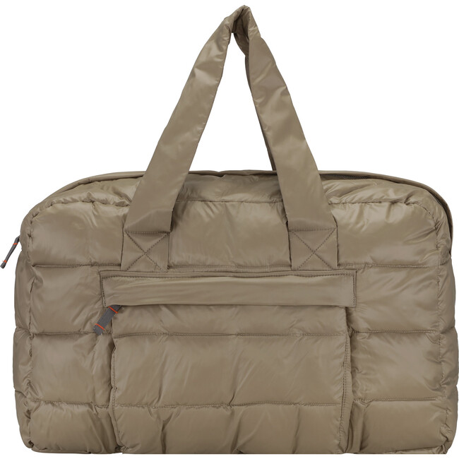 Light Zipper Padded Weekend Bag, Caramel
