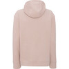 Women Doubleface Contrast Color Fleece Pocket Hoodie, Mahogany Rose & Mocca - Fleece & Sherpa Jackets - 2