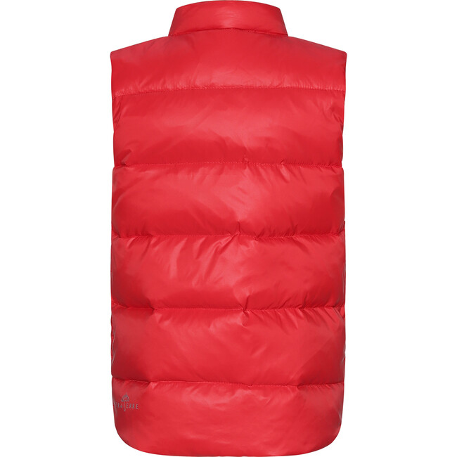 Children Featherlight Sleeveless Button Down Vest, Red