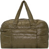 Light Zipper Padded Weekend Bag, Dark Olive - Bags - 1 - thumbnail