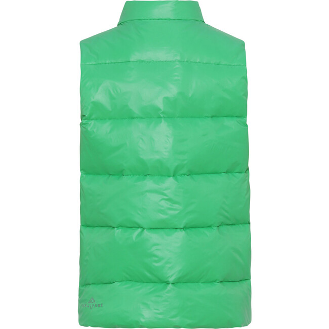 Children Featherlight Sleeveless Button Down Vest, Parrot