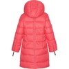 Girls Featherlight Detachable Hood Zipper Long Winter Down Coat, Flamingo - Parkas - 2