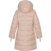 Girls Featherlight Detachable Hood Zipper Long Winter Down Coat, Mahogany Rose - Parkas - 2