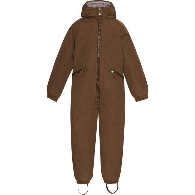 Children Detachable Hood Elastic Back & Cuff Zipper Wintersuit, Kangaroo