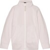 Doubleface Contrast Colour Fleece Zipper Jacket, Rose Powder - Fleece & Sherpa Jackets - 1 - thumbnail