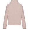 Doubleface Contrast Colour Fleece Zipper Jacket, Mahogany Rose & Mocca - Fleece & Sherpa Jackets - 2