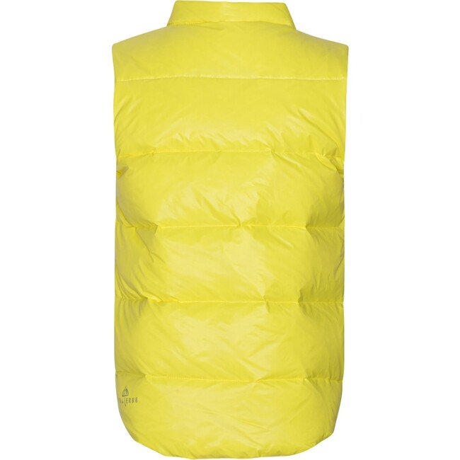 Featherlight Sleeveless Button Down Vest, Yellow