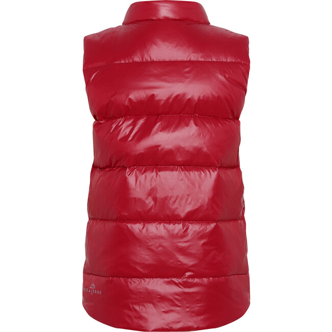 Featherlight Sleeveless Button Down Vest, Beet