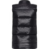 Featherlight Sleeveless Button Down Vest, Black - Vests - 2 - thumbnail