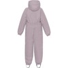 Detachable Hood Elastic Back & Cuff Zipper Wintersuit, Heather - Snowsuits - 2 - thumbnail
