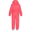 Detachable Hood Elastic Back & Cuff Zipper Wintersuit, Flamingo - Snowsuits - 2 - thumbnail