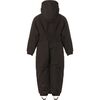 Detachable Hood Elastic Back & Cuff Zipper Wintersuit, Coffee - Snowsuits - 2 - thumbnail
