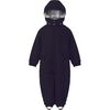 Detachable Hood Elastic Back & Cuff Zipper Wintersuit, Blackberry - Snowsuits - 1 - thumbnail