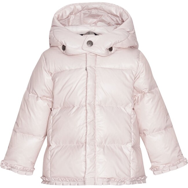 Baby Featherlight Detachable Hood Winter Jacket, Rose Powder