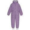 Detachable Hood Elastic Back & Cuff Zipper Wintersuit, Dewberry - Snowsuits - 1 - thumbnail