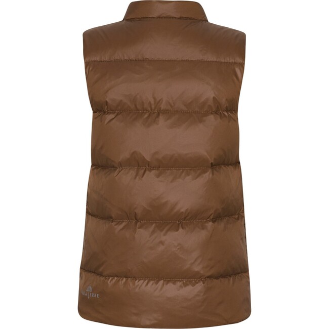 Featherlight Sleeveless Button Down Vest, Brownie