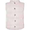 Baby Featherlight Sleeveless Button Down Vest, Rose Powder - Vests - 1 - thumbnail
