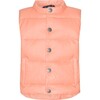 Baby Featherlight Sleeveless Button Down Vest, Peach - Vests - 1 - thumbnail