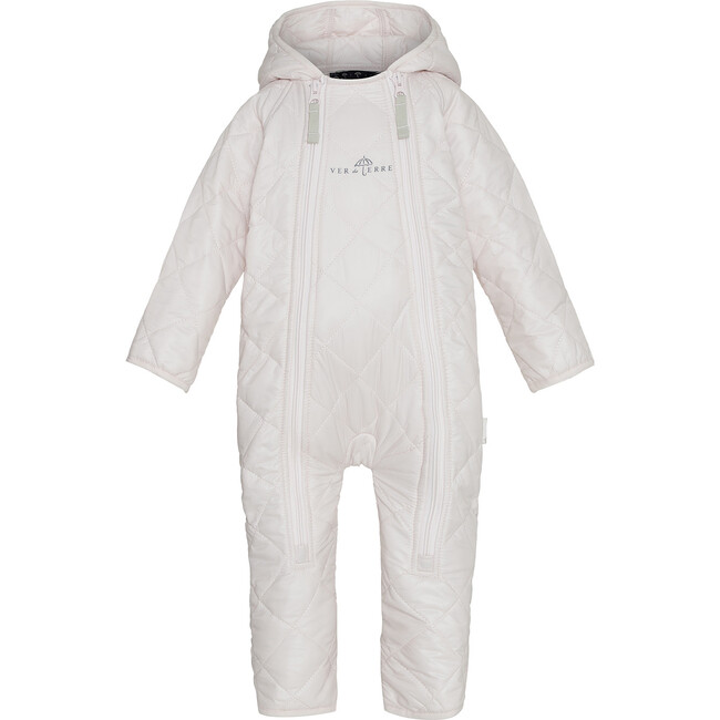 Baby Thermolite Hood 2-Zipper Overall, Rose Powder