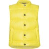 Baby Featherlight Sleeveless Button Down Vest, Yellow - Vests - 1 - thumbnail