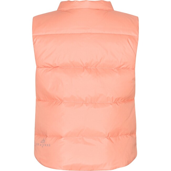 Baby Featherlight Sleeveless Button Down Vest, Peach