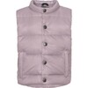 Baby Featherlight Sleeveless Button Down Vest, Heather - Vests - 1 - thumbnail