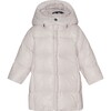 Baby Girls Featherlight Detachable Hood Zipper Long Winter Down Coat, Rose Powder - Parkas - 1 - thumbnail