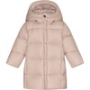 Baby Girls Featherlight Detachable Hood Zipper Long Winter Down Coat, Mahogany Rose - Parkas - 1 - thumbnail