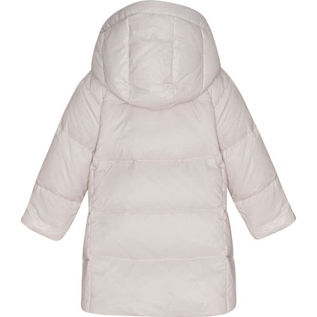 Baby Girls Featherlight Detachable Hood Zipper Long Winter Down Coat, Rose Powder