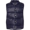 Baby Featherlight Sleeveless Button Down Vest, Navy - Vests - 1 - thumbnail