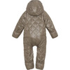 Baby Thermolite Hood 2-Zipper Overall, Caramel - Overalls - 2 - thumbnail