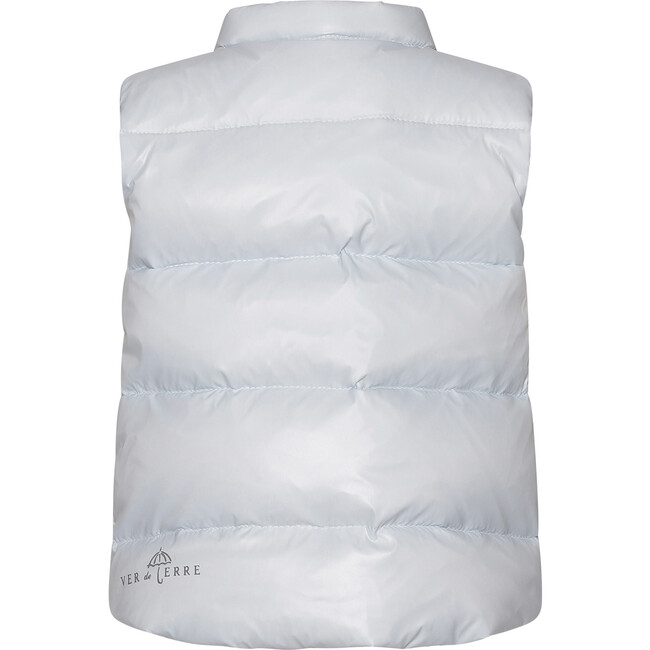 Baby Featherlight Sleeveless Button Down Vest, Baby Blue